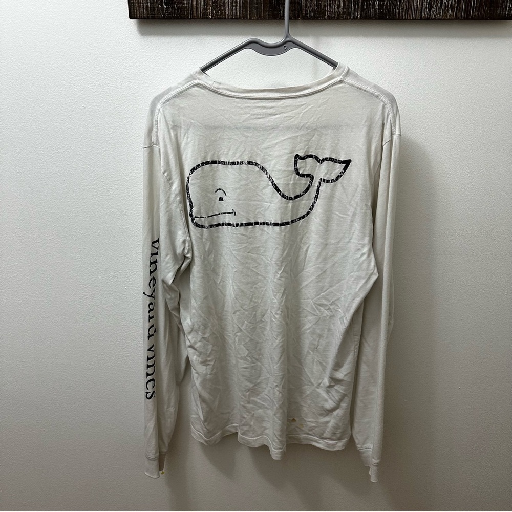 Vineyard Vines Men's White Long Sleeve Shirt